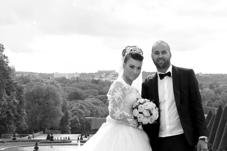 Shooting des mariés au parc