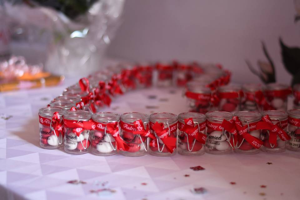 Les dragées pour les invités