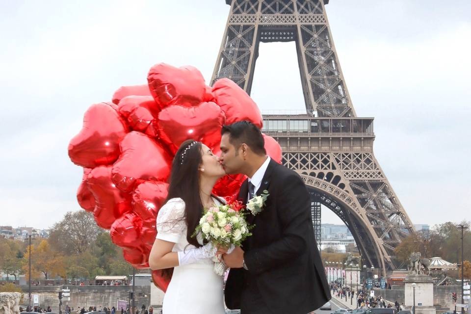 Mariage à Paris, Tour Eifel