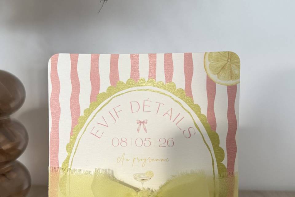 Evjf invitation