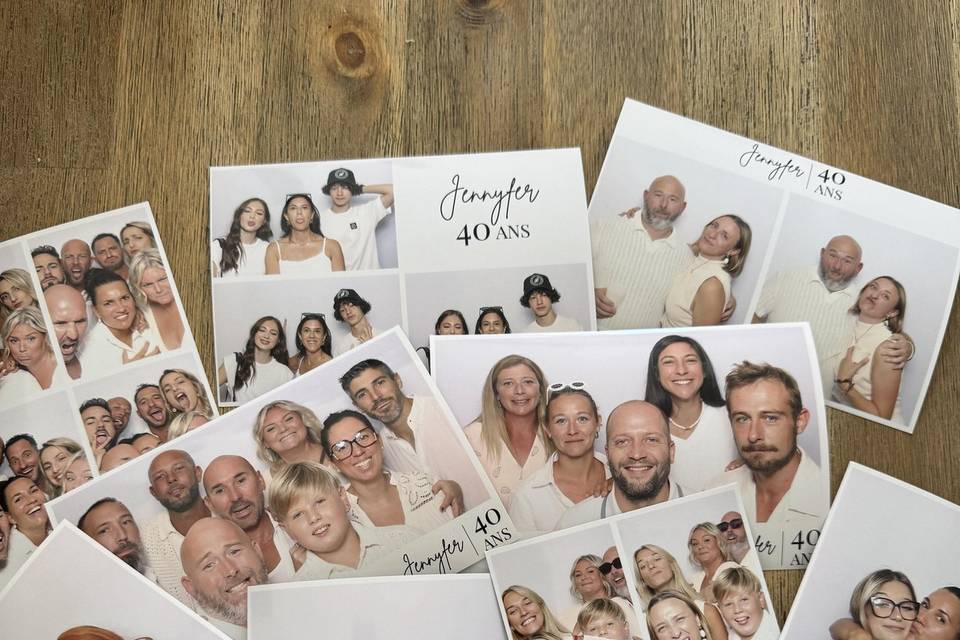 Photobooth anniversaire de Jen