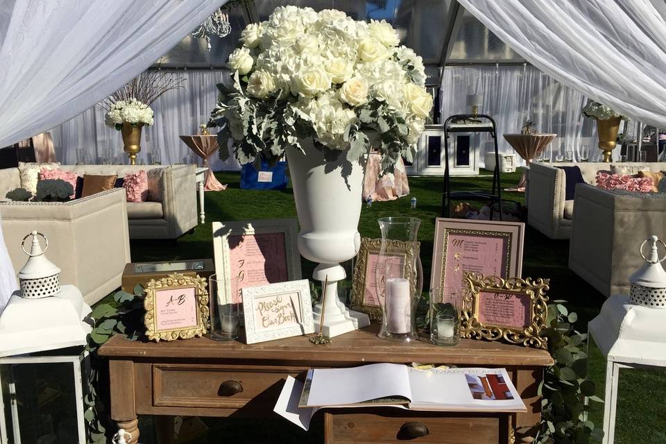 Wedding Table livre d'or