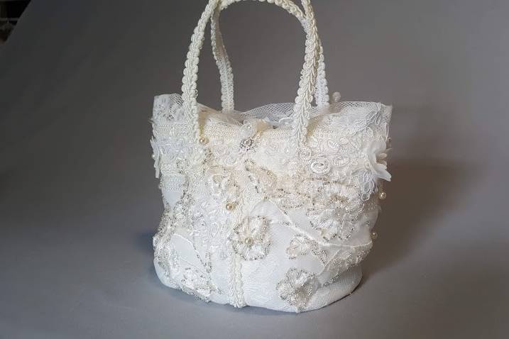 Sac de mariée perlé