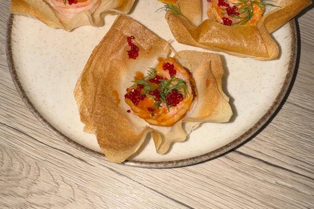 Tartelette de gambas
