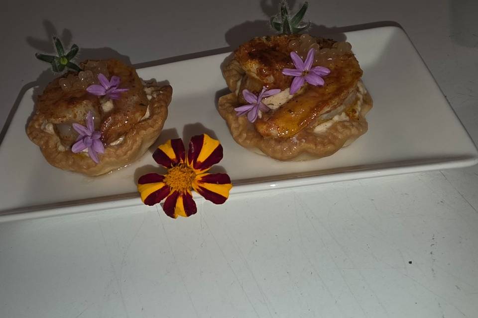 Tartelette de gambas