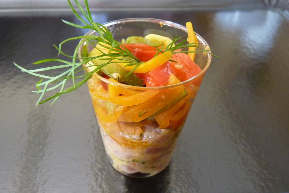 Verrine tartare de thon