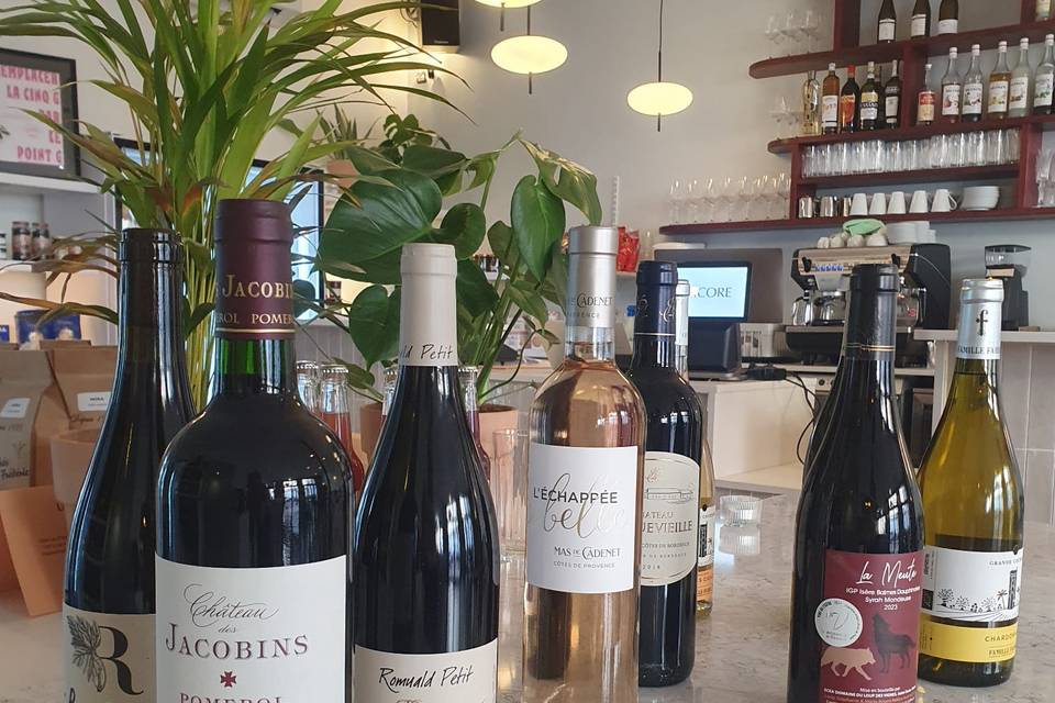 Plus de 50 vins disponibles