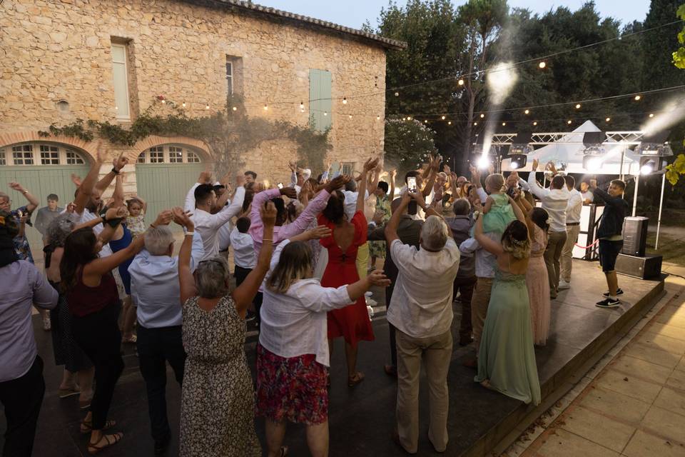 La communion sur la piste.