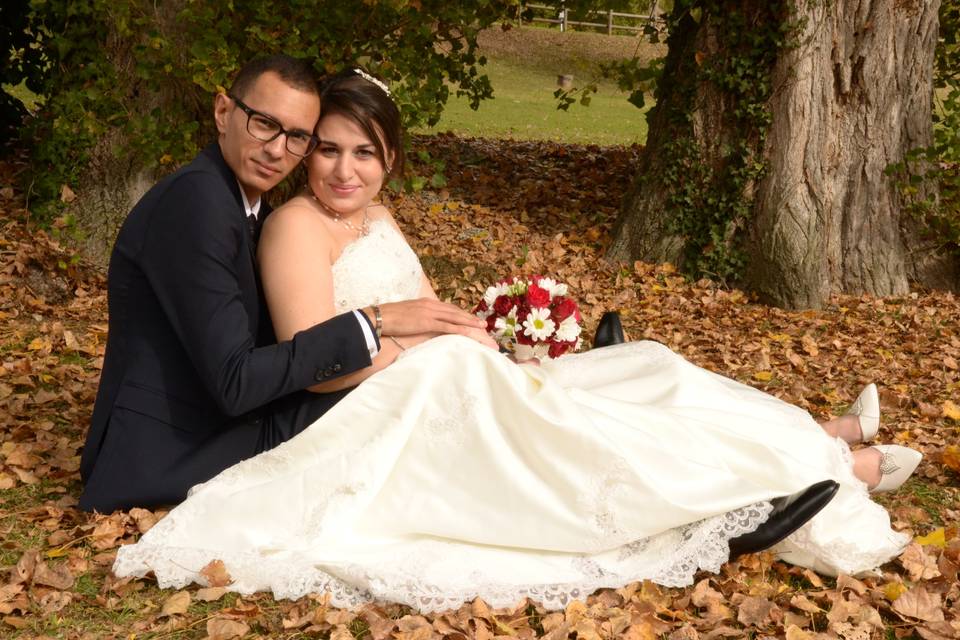 Tapis de feuilles d'automne