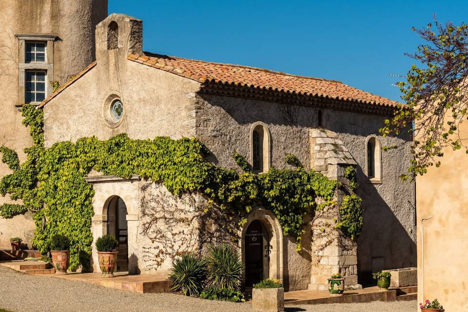 La chapelle vue de l'Orangerie