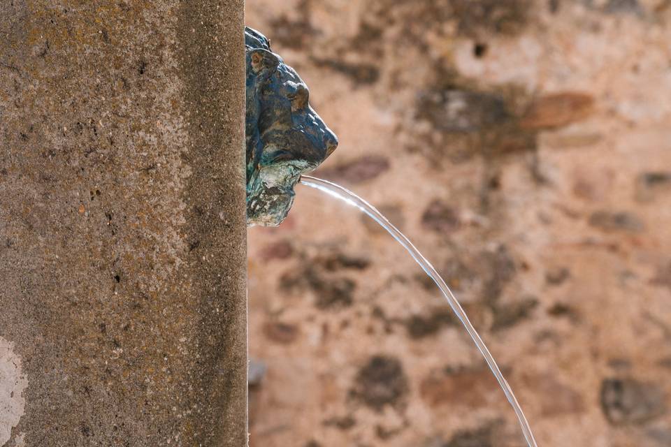 Fontaine marbre Villerambert