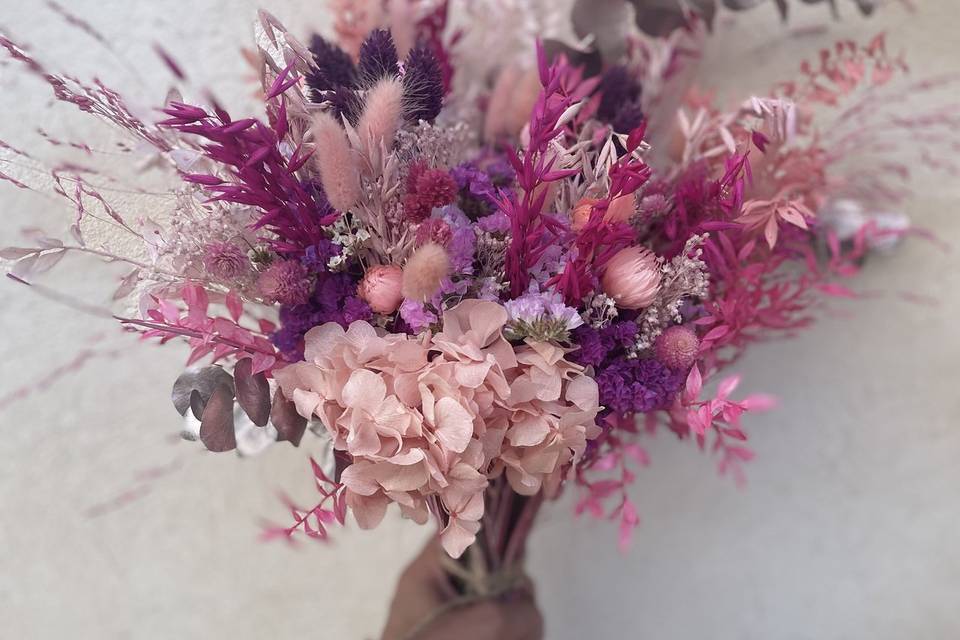 Mariage bouquet sec
