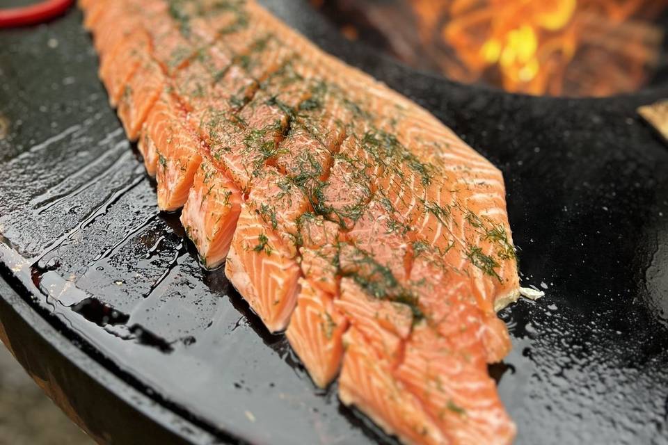 Saumon au braséro