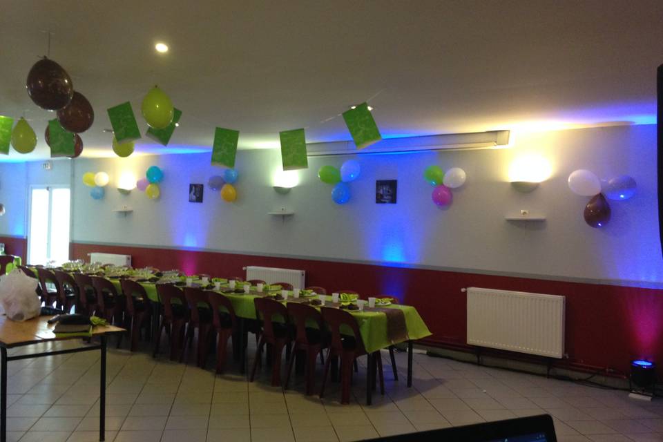 Decoration de salle en bleu