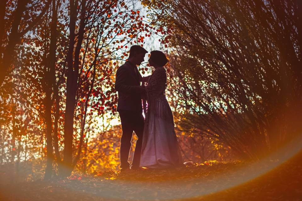 Silhouette et reflet
