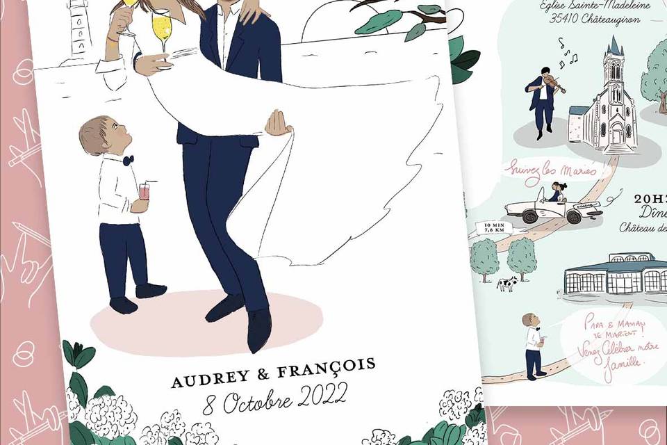 Faire-part de mariage