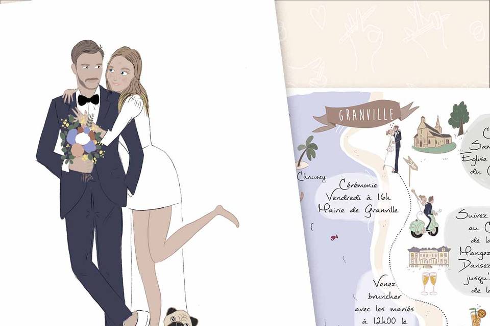 Faire-part de mariage