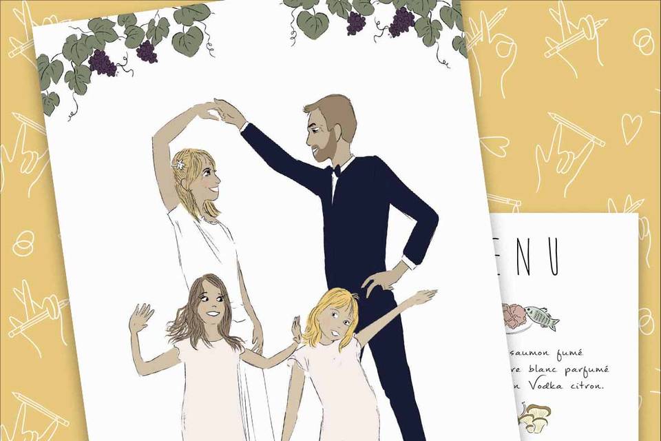 Faire-part de mariage
