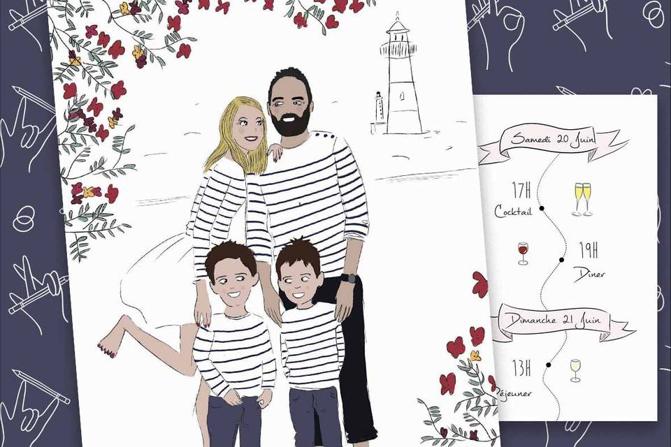 Faire-part de mariage