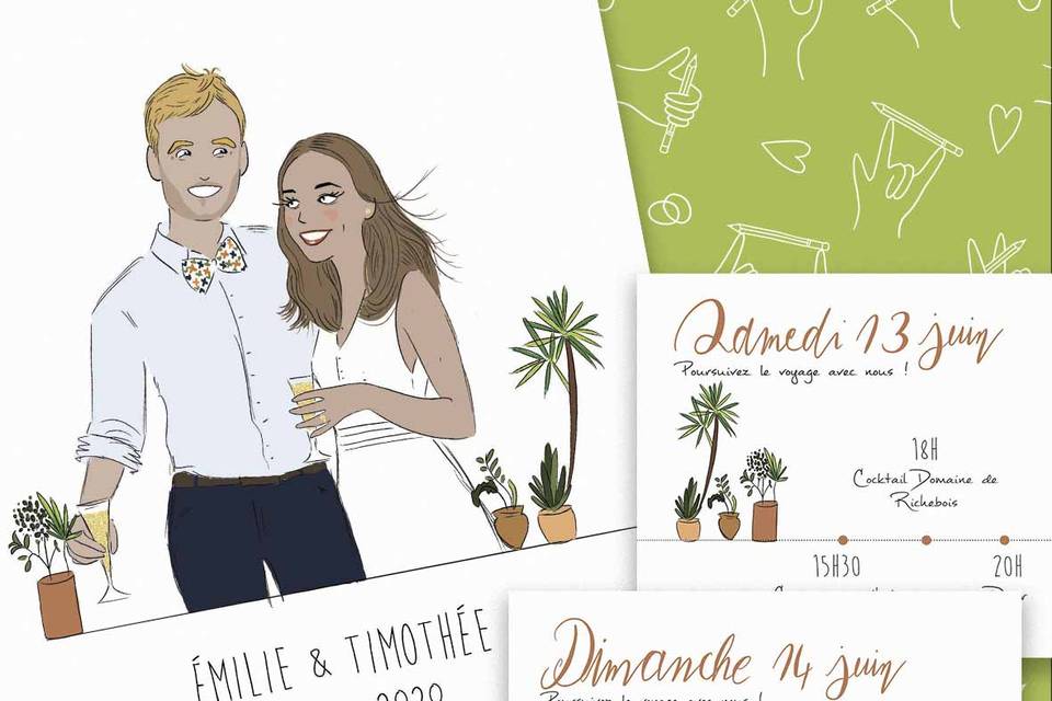 Faire-part de mariage