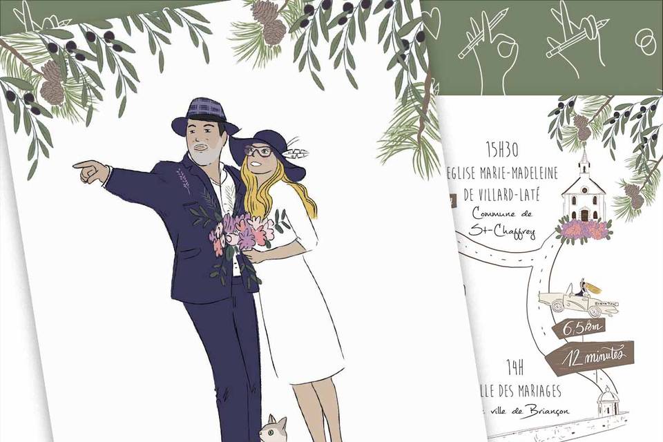 Faire-part de mariage