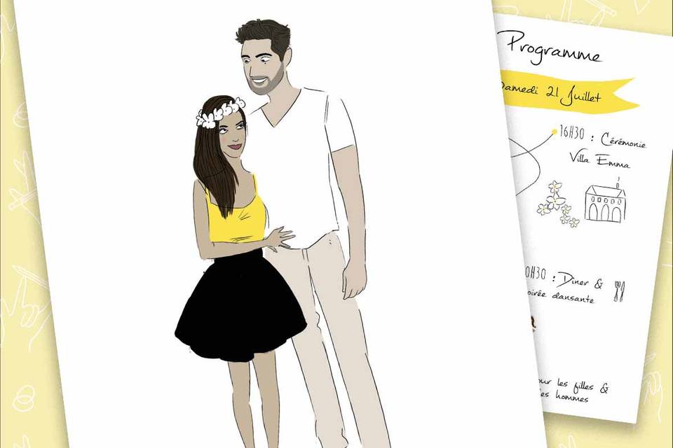 Faire-part de mariage