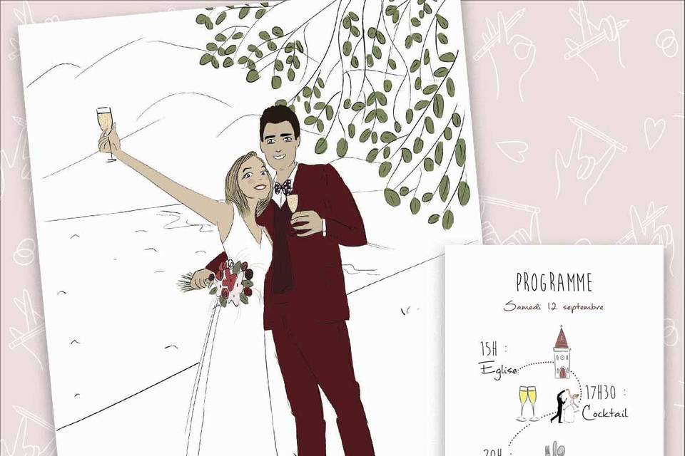Faire-part de mariage