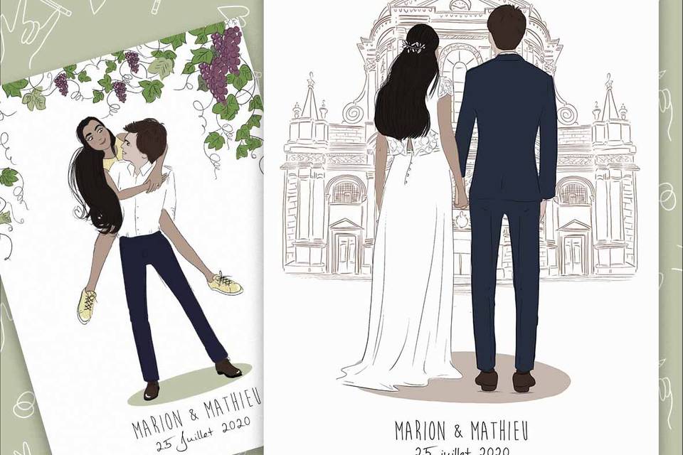 Faire-part de mariage