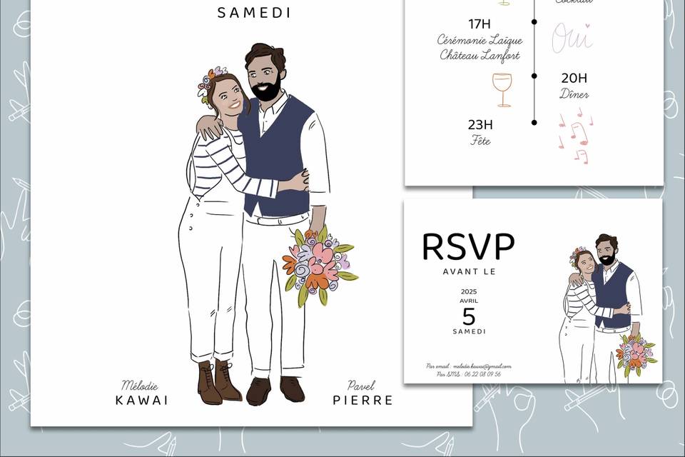 Faire-part de mariage
