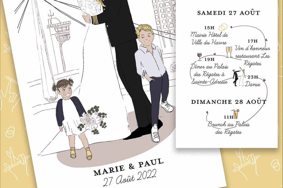 Faire-part de mariage