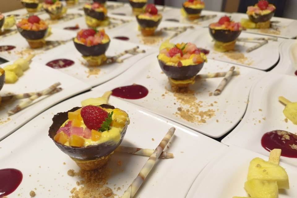 1/2 sphère chocolats mangues
