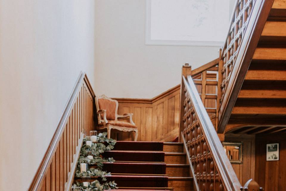 Décoration escalier mariage