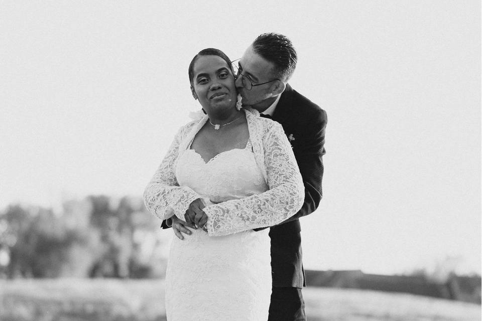 Séance couple lors du mariage