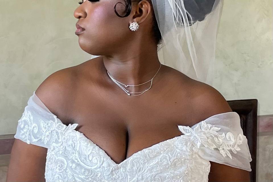Maquillage mariée lumineux