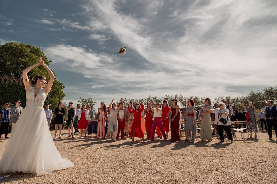 Le lancé de bouquet