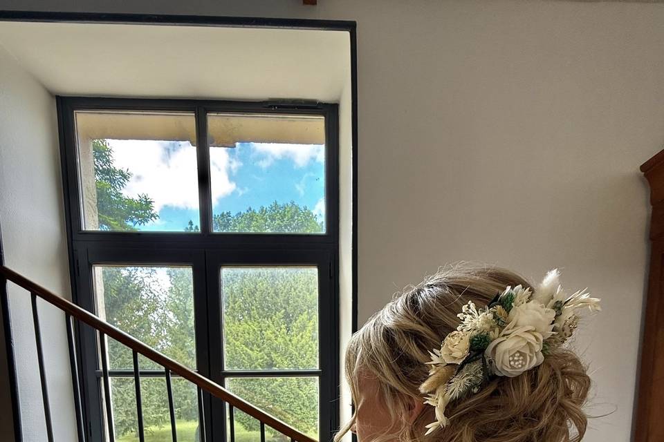 Chignon mariée jour j