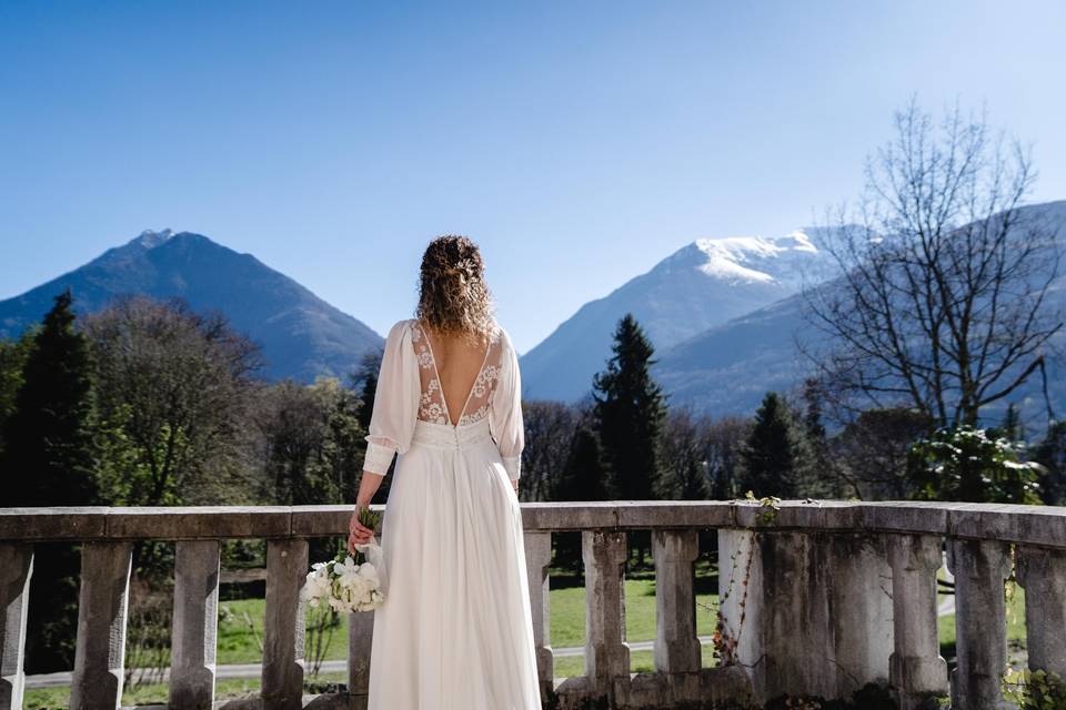 Depuis le perron