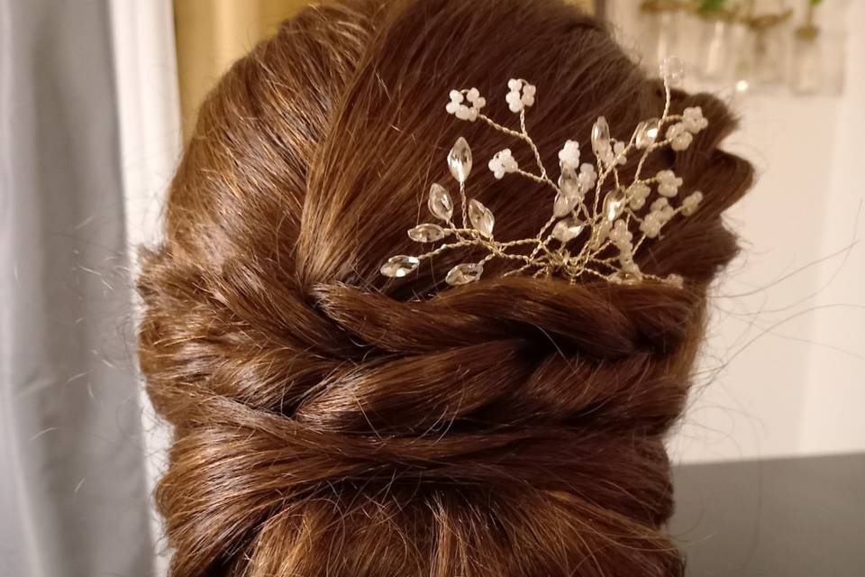 Chignon bas tresse
