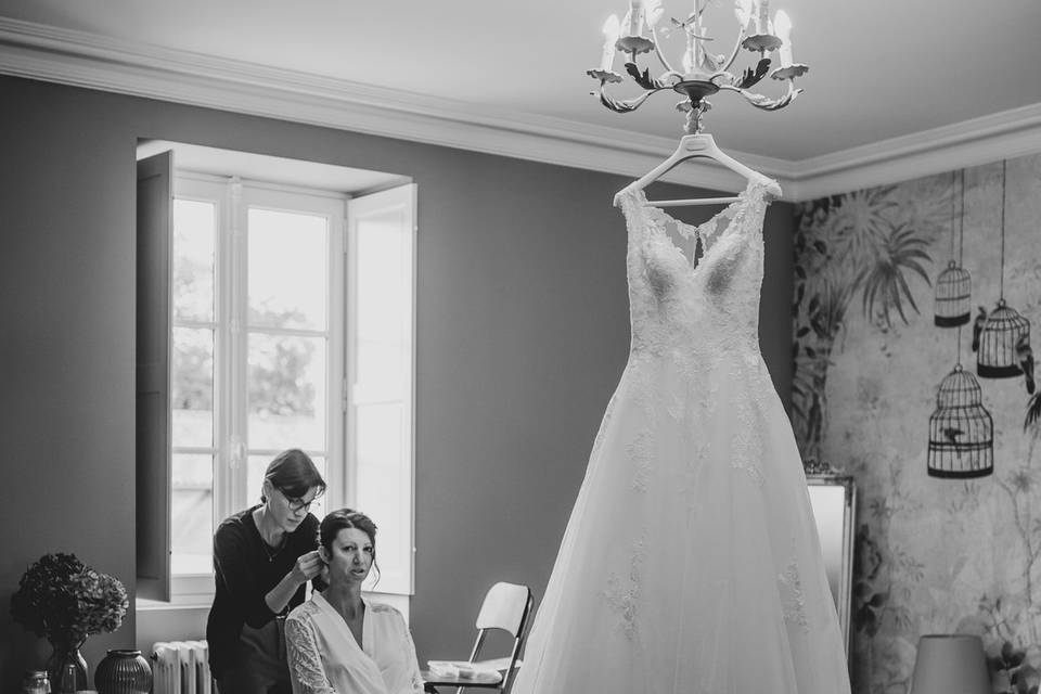 Prépa de la mariée