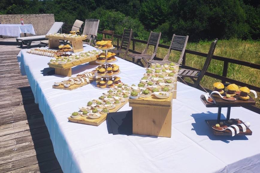 Buffet en extérieur