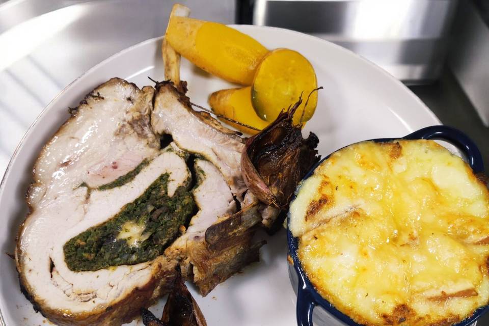 Carré de porc farci
