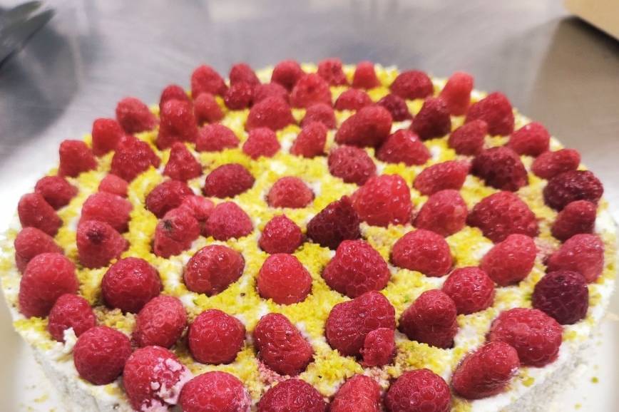 Entremet PistachesFramboises