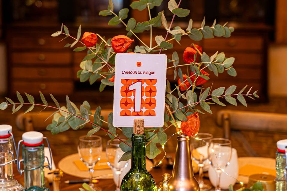 Table colorée