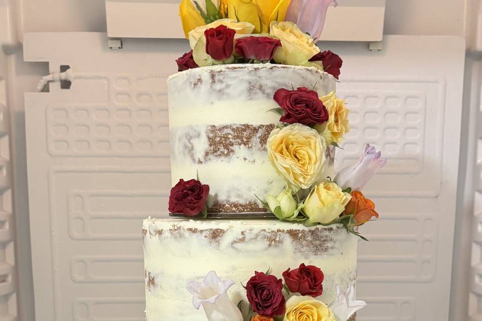 Wedding cake fleuri