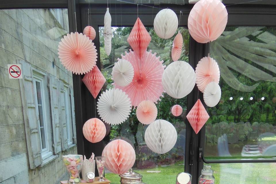 Candy bar rose et gris