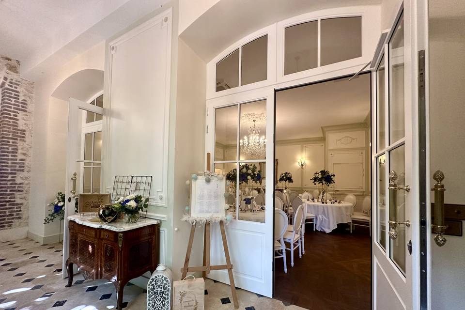 Entrée salons orangerie