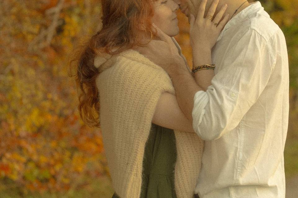 Couple à l'automne
