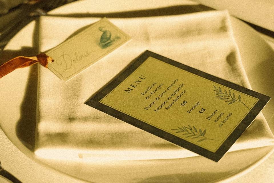 Menus de mariage