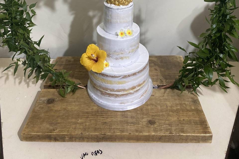 Wedding cake fleuris