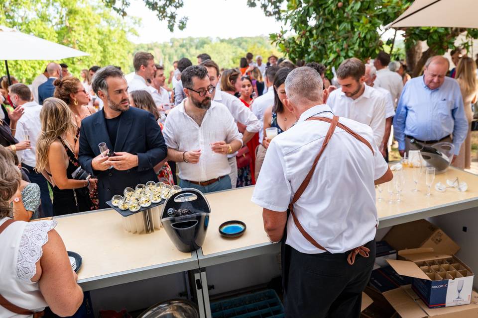 Ambiance de reception en plein air